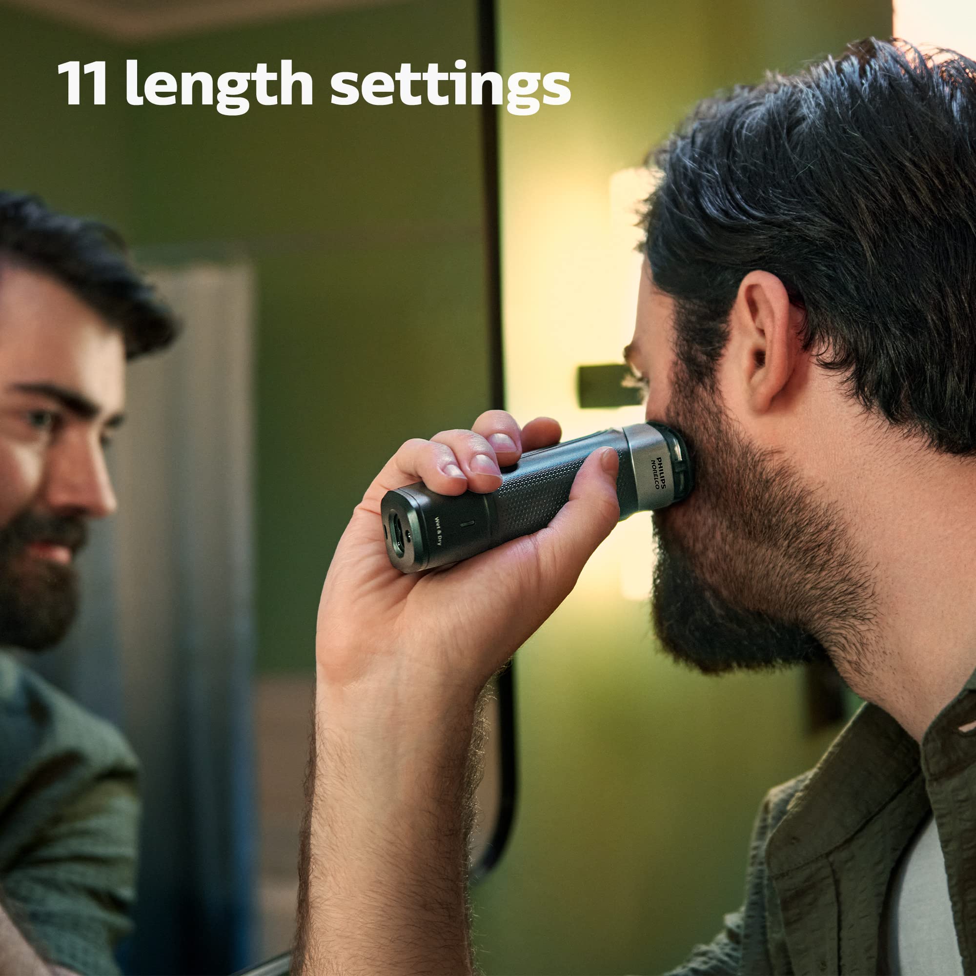 Norelco Multigroom 5000 lithium-ion battery with up to 3 hours