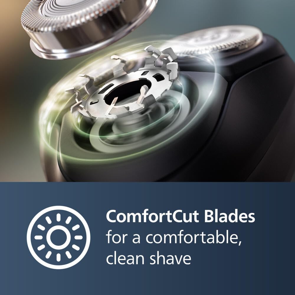 Norelco Shaver 3900 wet-dry use icon indicating versatile grooming.
