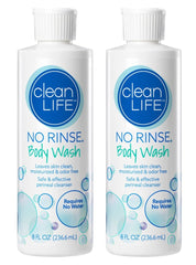 No-Rinse bottle pour for rinse-free cleansing.
