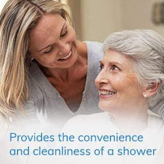 No-Rinse skin-moisturizing result on clean skin.