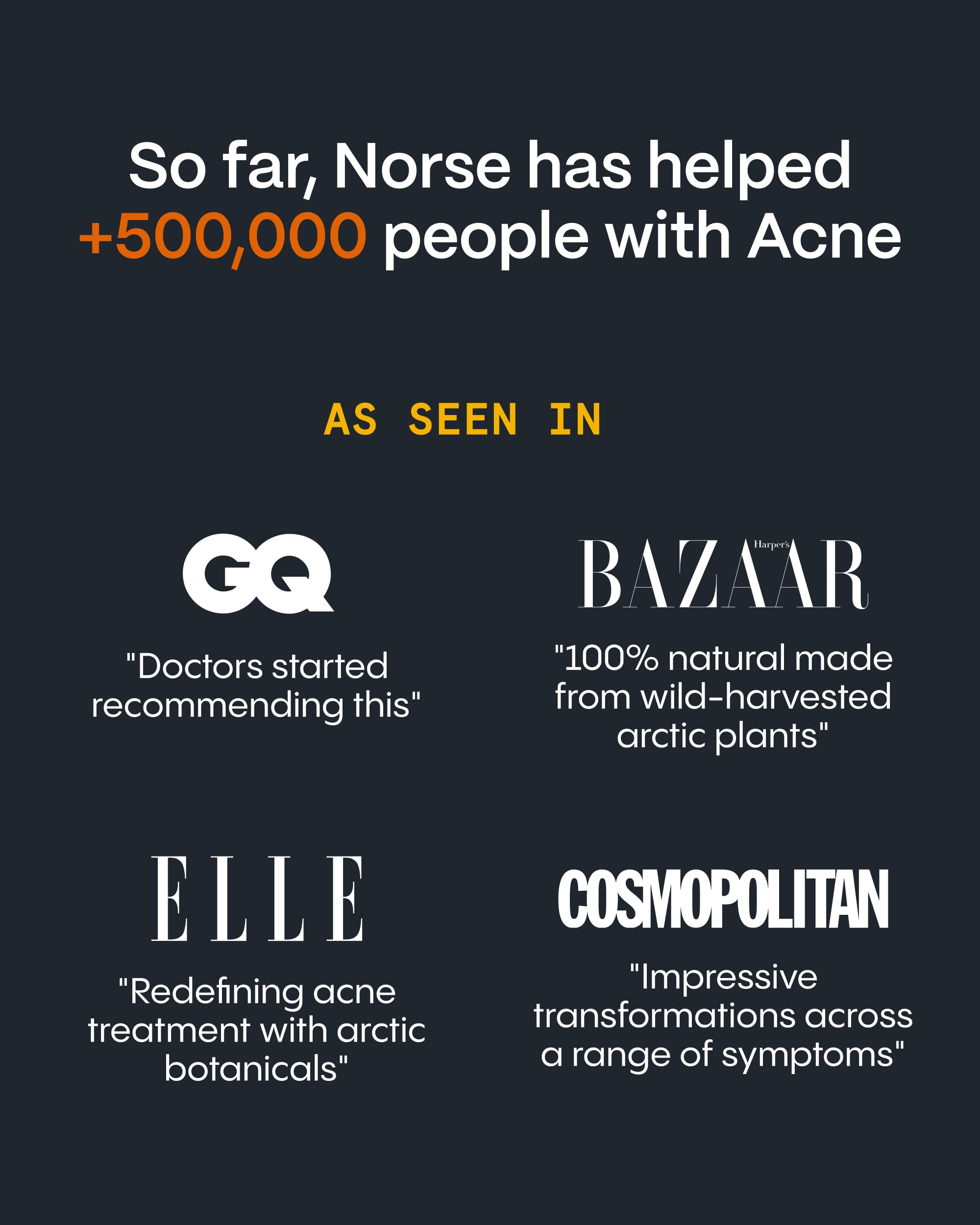 Norse Organics no-water formula emphasizes pure actives for deep skin care.