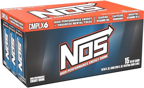 NOS Original tropical citrus flavor label signals refreshing taste and focus.