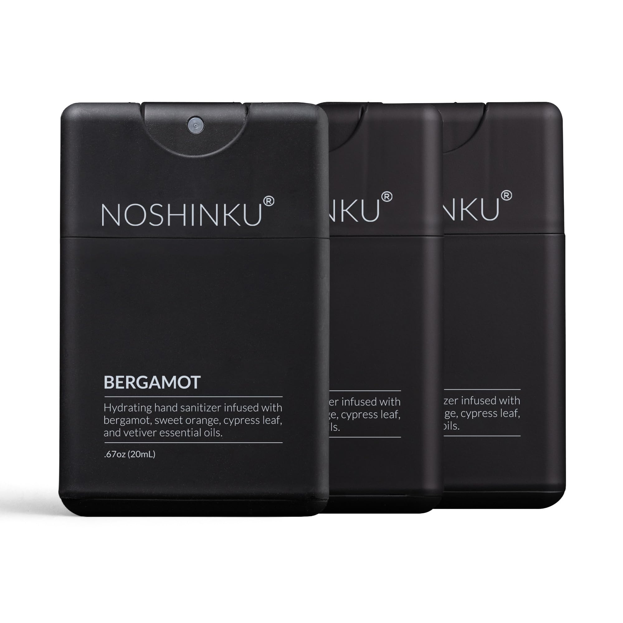 Noshinku bergamot bottle closeup for on-the-go freshness