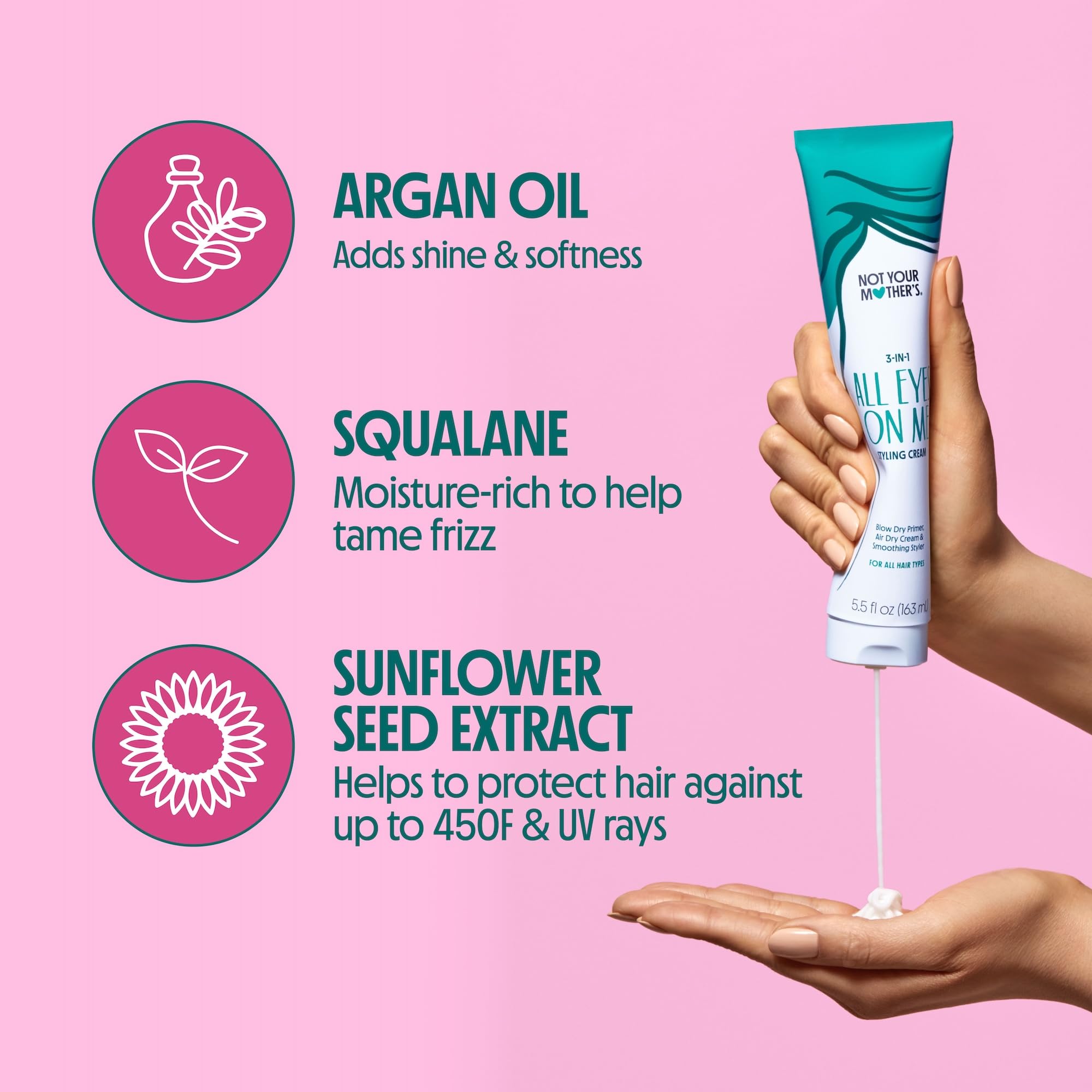 Not Your Mother's All Eyes On Me with argan oil nourishes hair