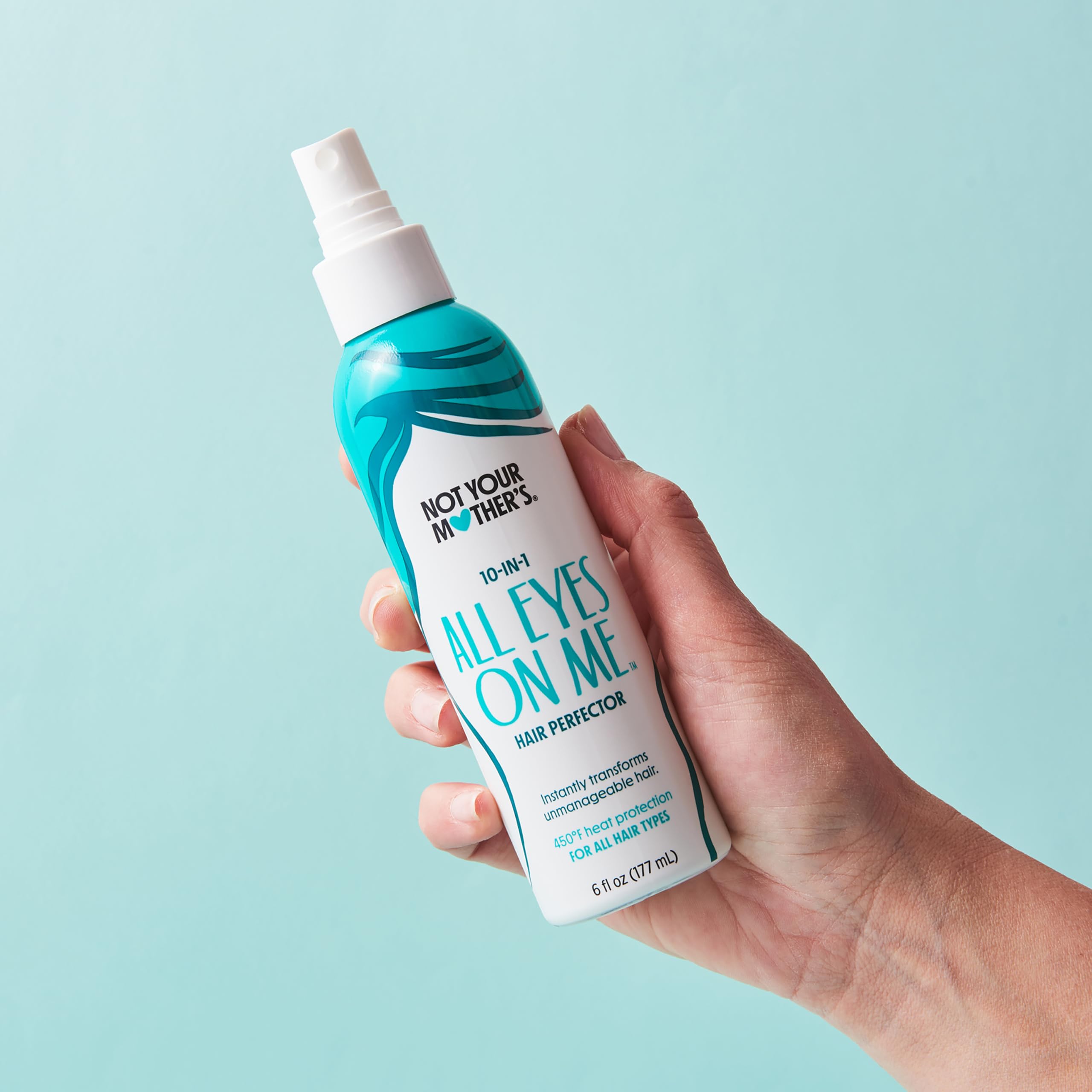 Heat protection up to 450°F during styling with All Eyes On Me