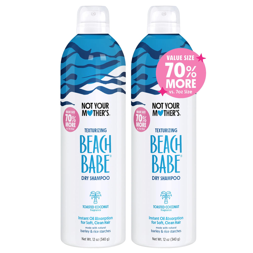 Not Your Mother's Beach Babe Dry Shampoo 2-pack bottles refresh and add texture.