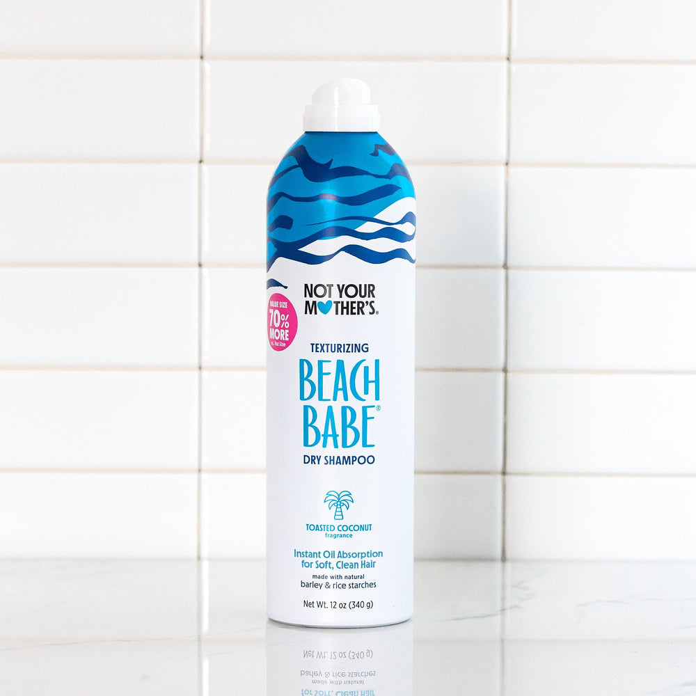 Not Your Mother's Beach Babe Dry Shampoo no-rinse application saves time.