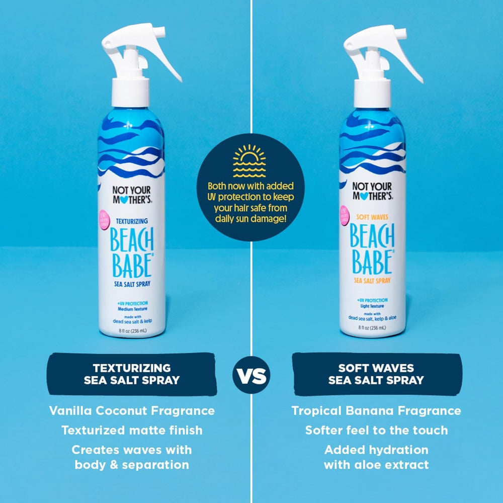 Not Your Mother's Beach Babe Sea Salt Spray applied to wet hair for texture.