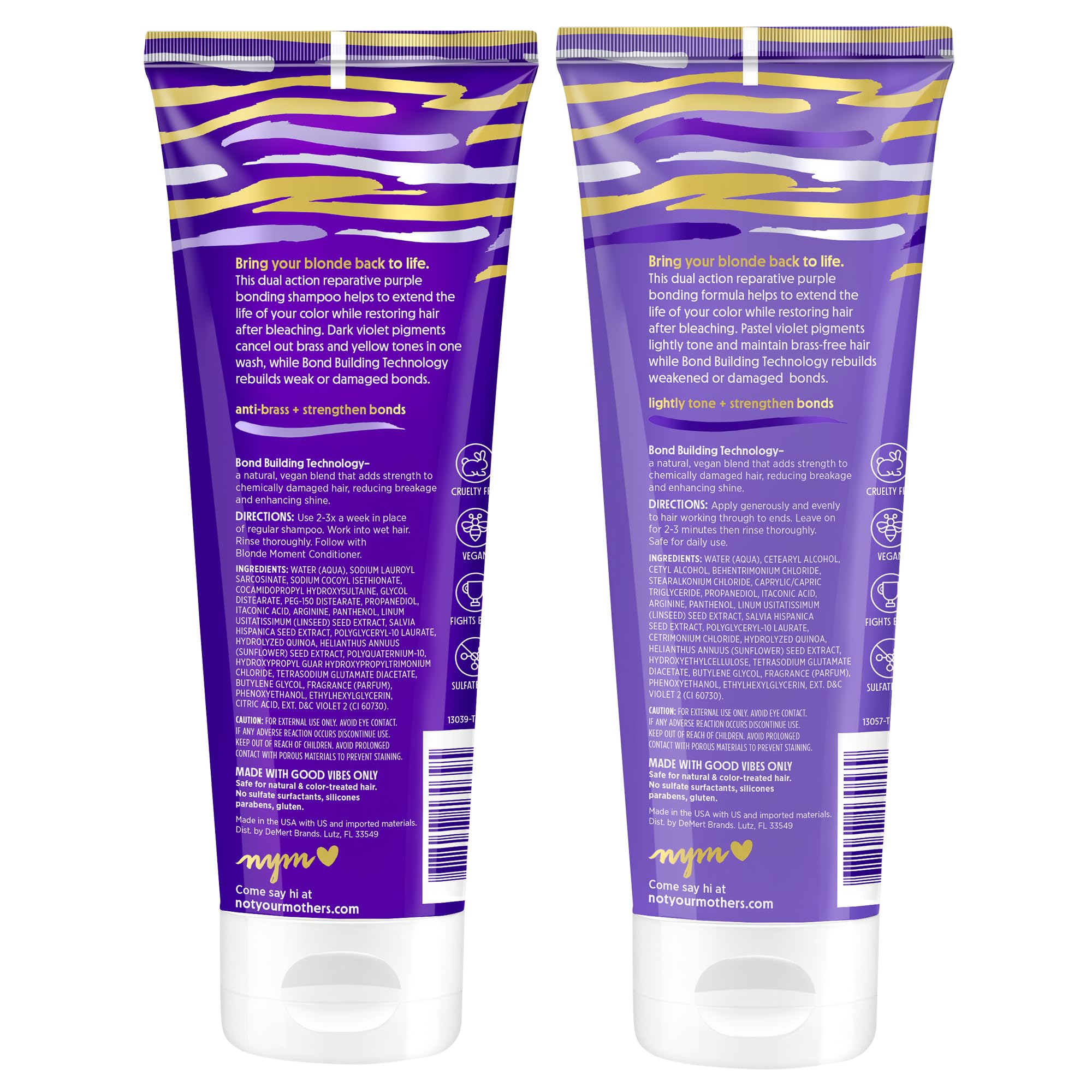 Not Your Mother's Blonde Moment compact silver hair transformation potential with violet toning.