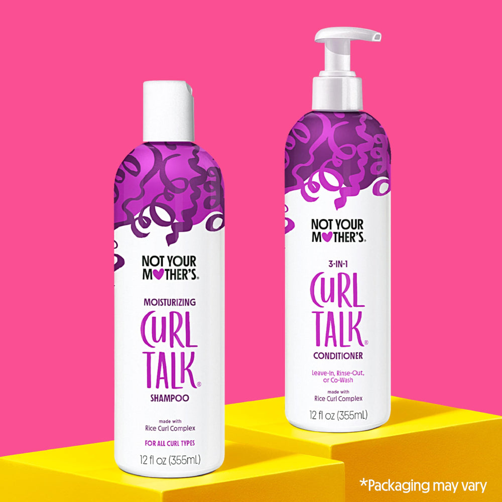 Not Your Mother's Curl Talk Conditioner bottle front promoting hydration and detangling