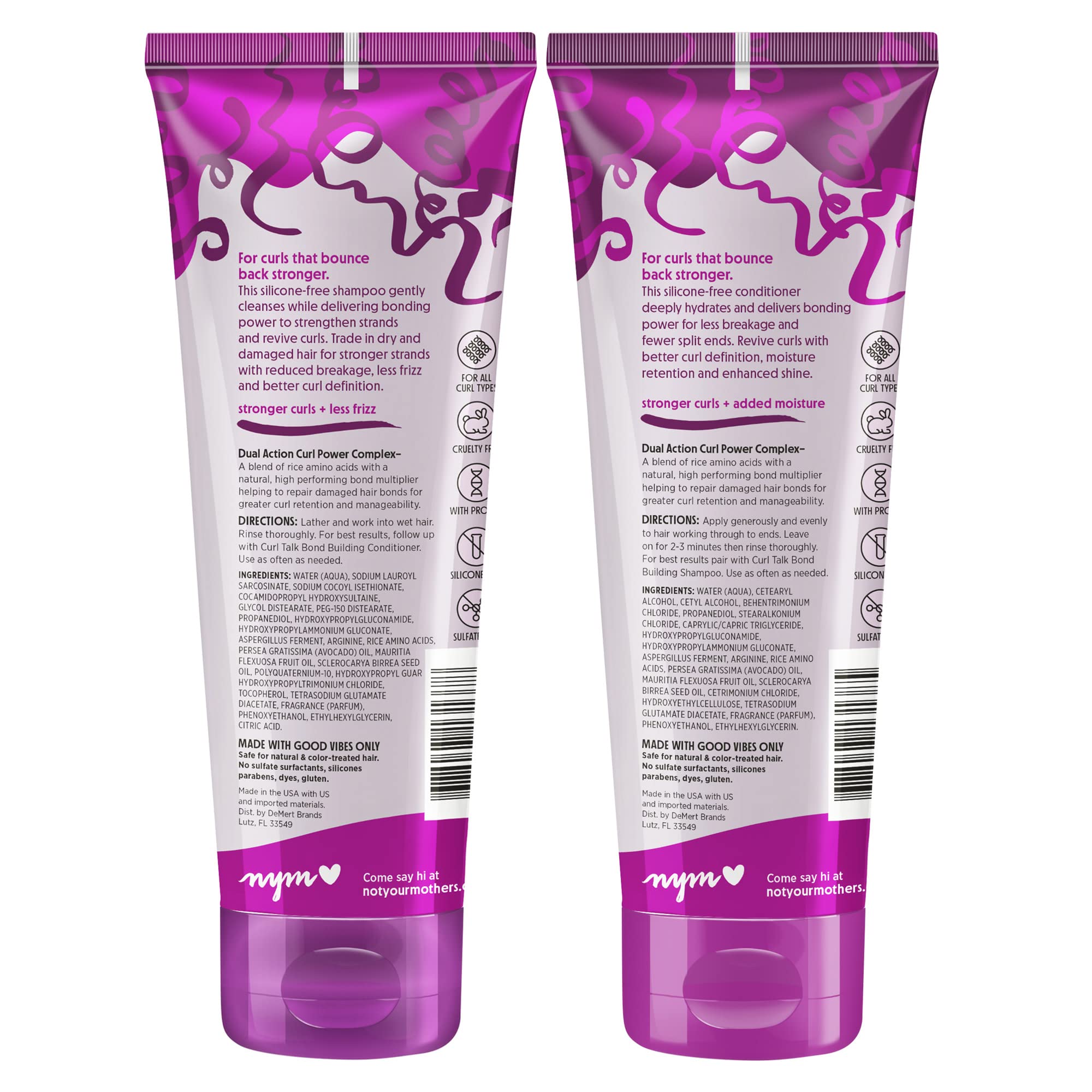 Not Your Mother's Curl Talk Conditioner applied to ends for added softness.
