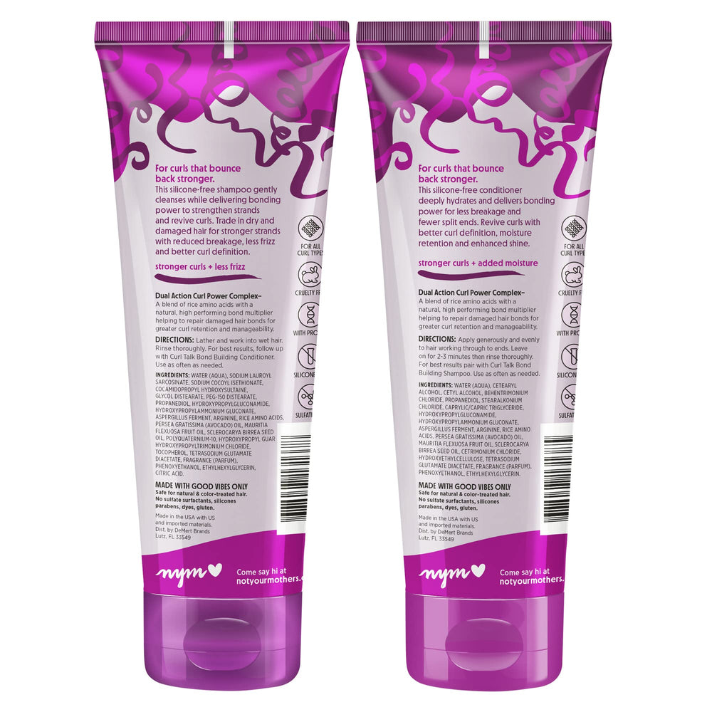 Not Your Mother's Curl Talk Conditioner applied to ends for added softness.