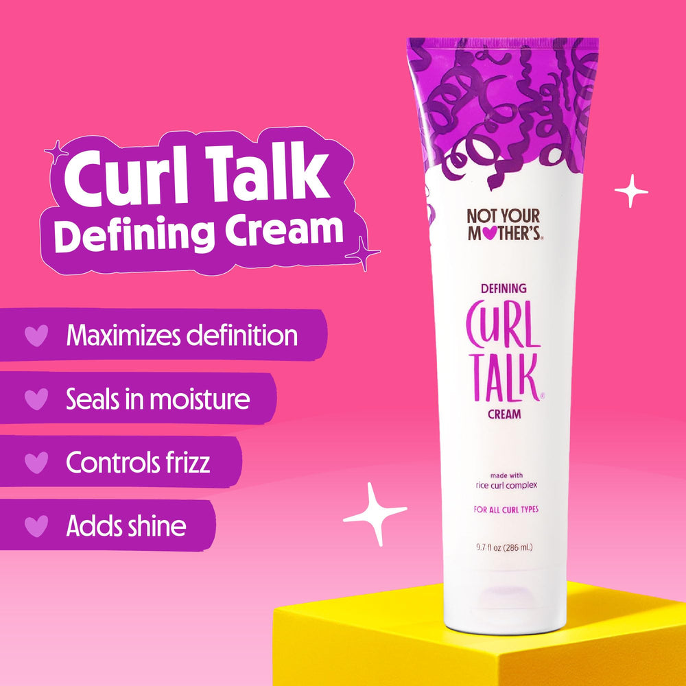 Not Your Mother's Curl Talk Kit Frizz Control Gel bottle provides flexible hold against frizz.