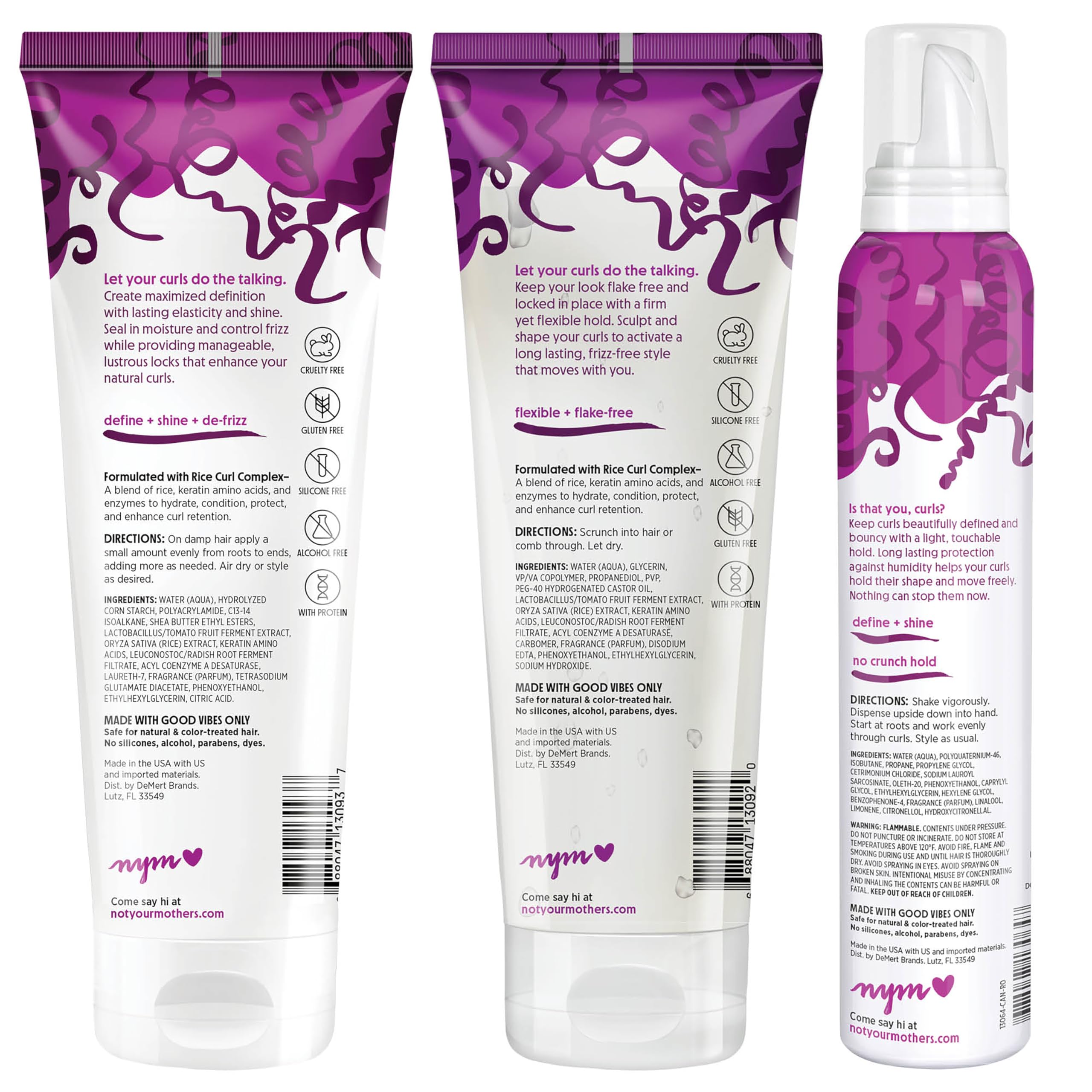 Not Your Mother's Curl Talk Kit shelf life label notes 36 months.