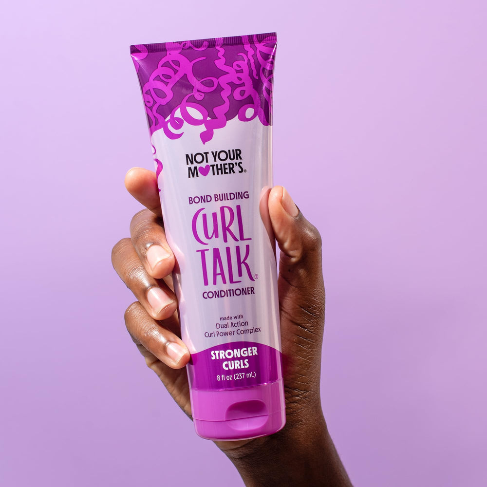 Not Your Mother's Curl Talk Shampoo icon highlights sulfate-free formula.