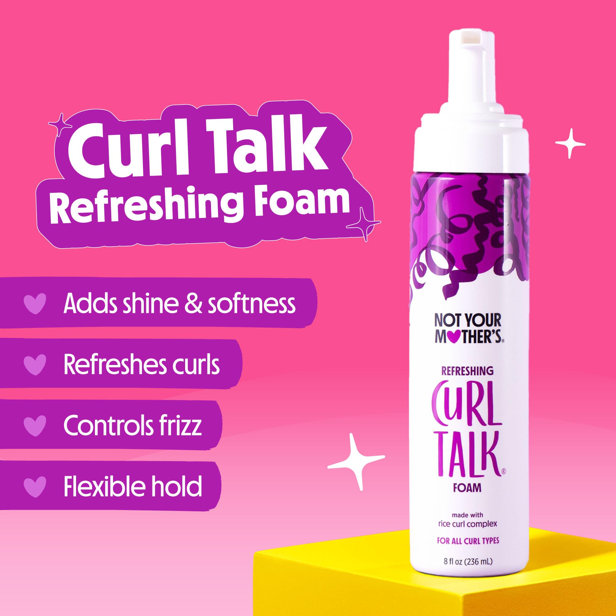 Not Your Mother's Curl Talk shine and definition on vibrant curls.