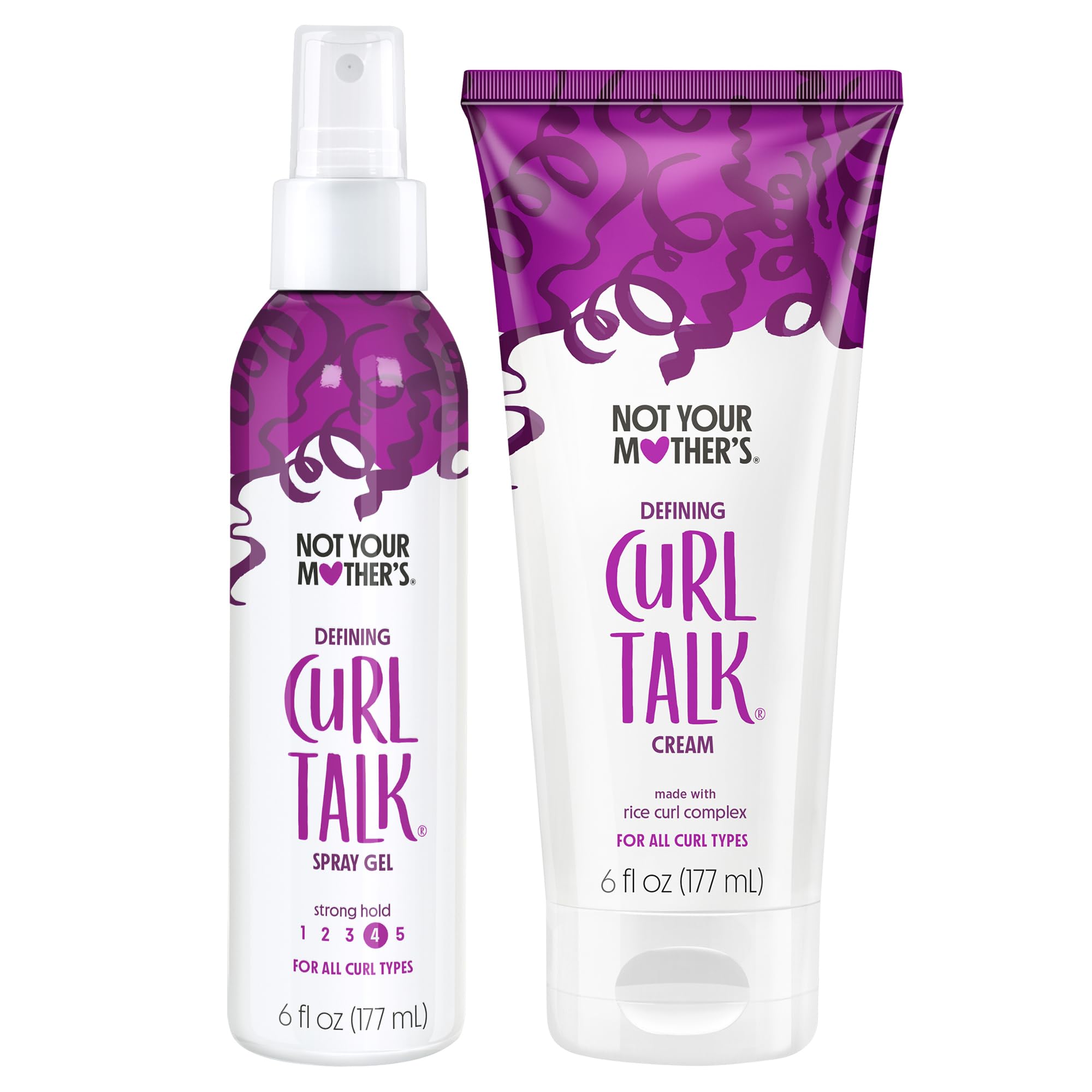 Not Your Mother's Curl Talk spray gel bottle for defined waves with frizz control.