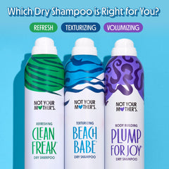 Not Your Mother's Beach Babe bottle emphasizing texture and scent.