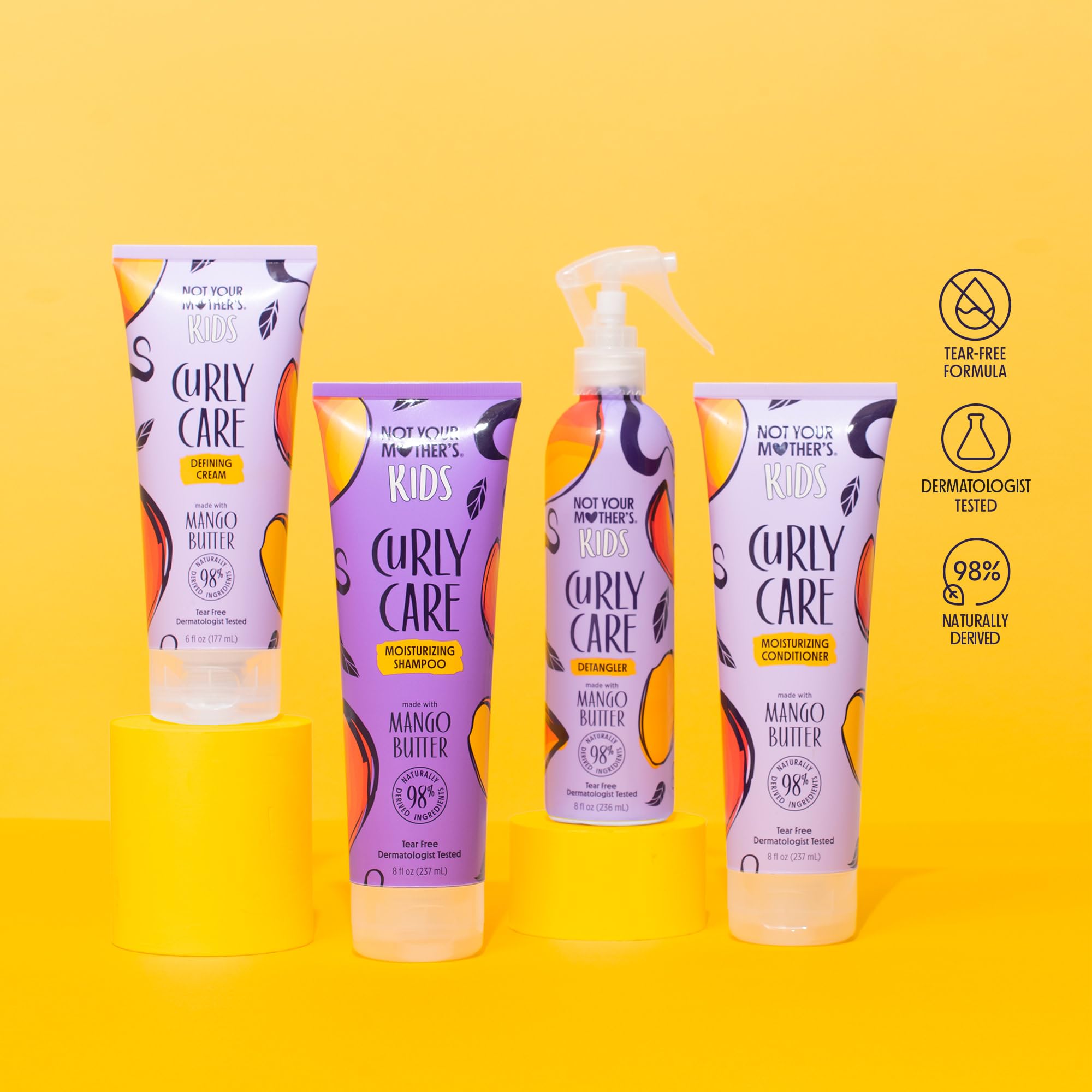Not Your Mother's Kids Curly Care kids with curls enjoying defined style.