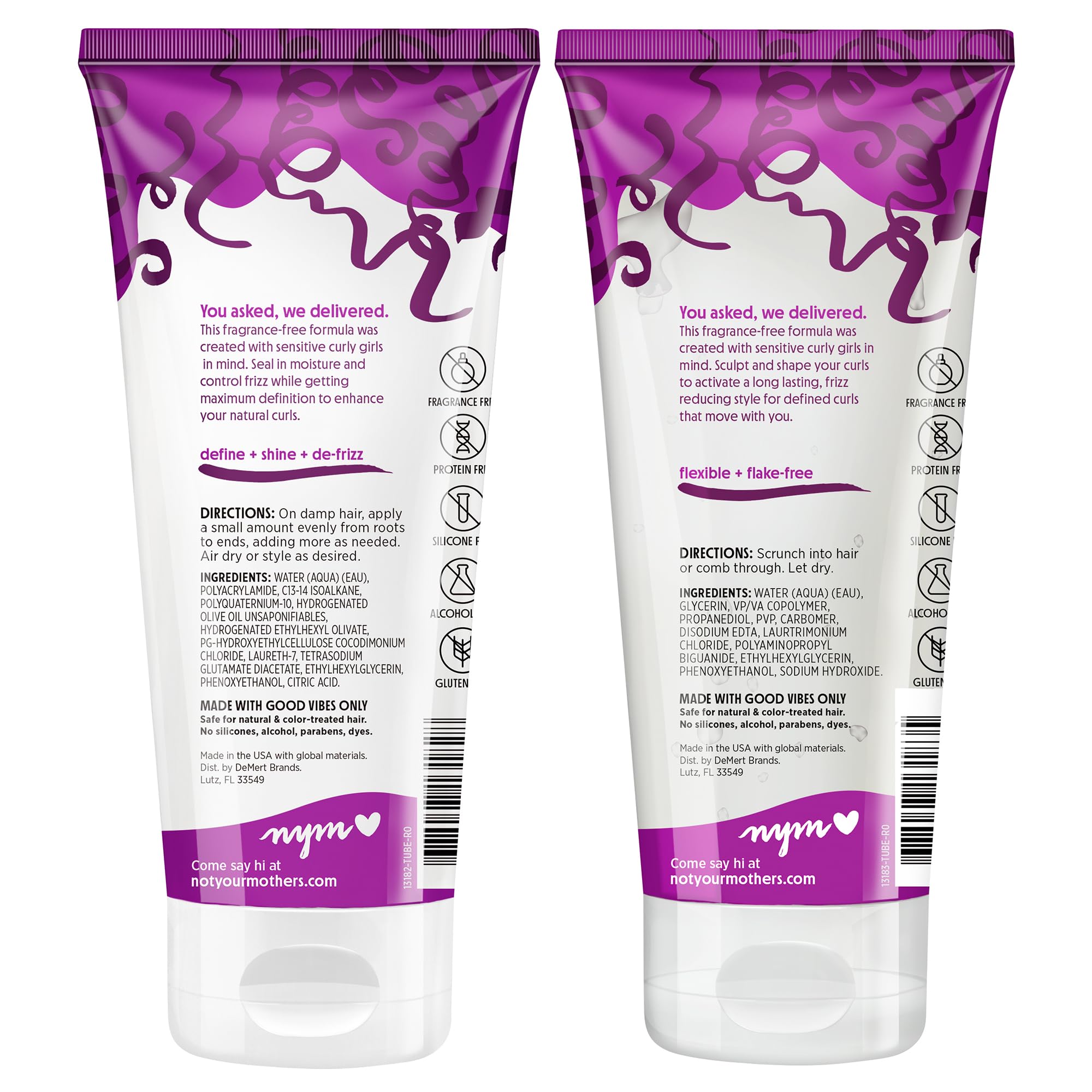 Not Your Mother's multi-use haircare pack showcases fragrance-free, protein-free formula for sensitive scalps