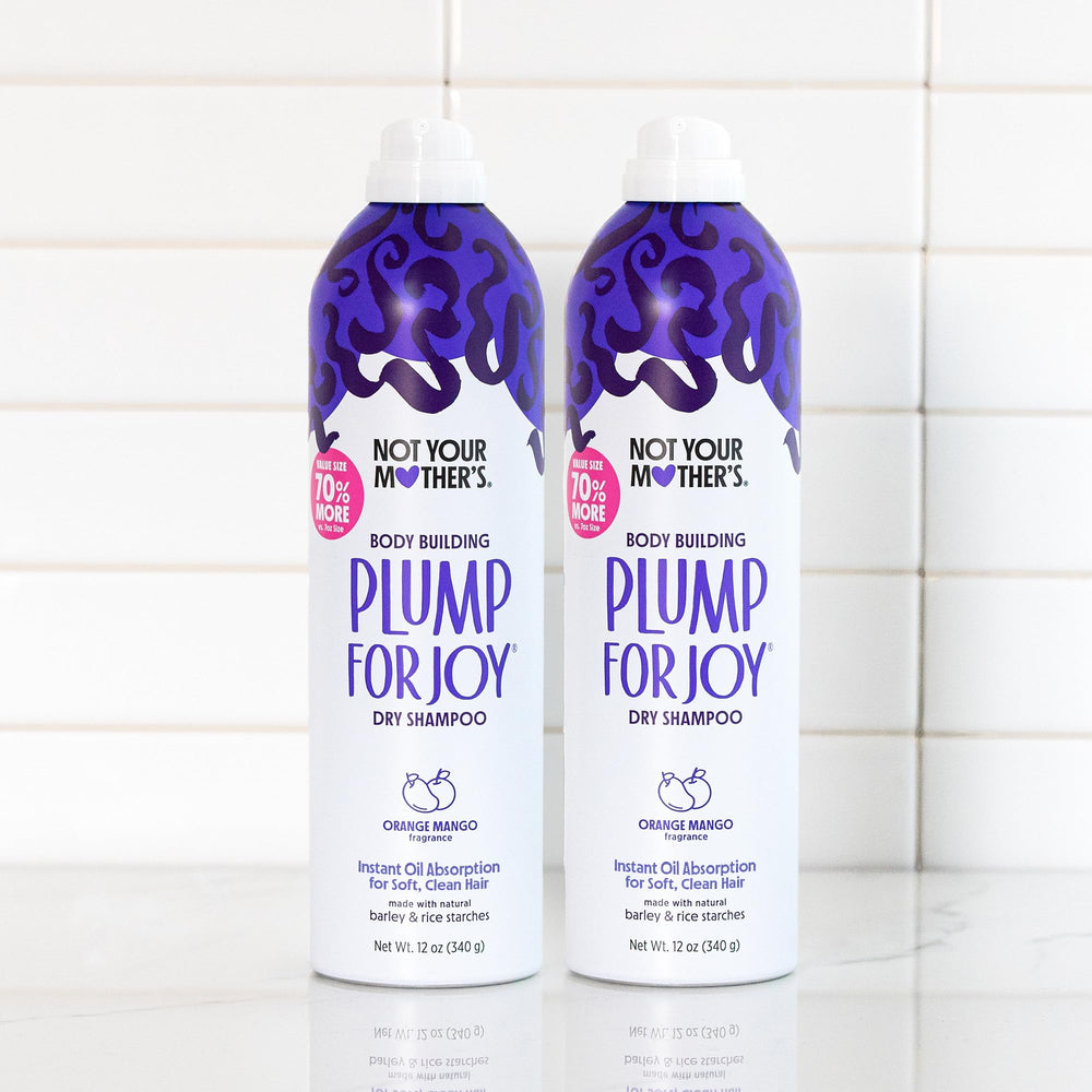 Not Your Mother's Plump for Joy packaging inside view emphasizes value size two-pack