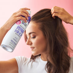 Not Your Mother's Plump for Joy spray nozzle angled demonstrates quick root spray