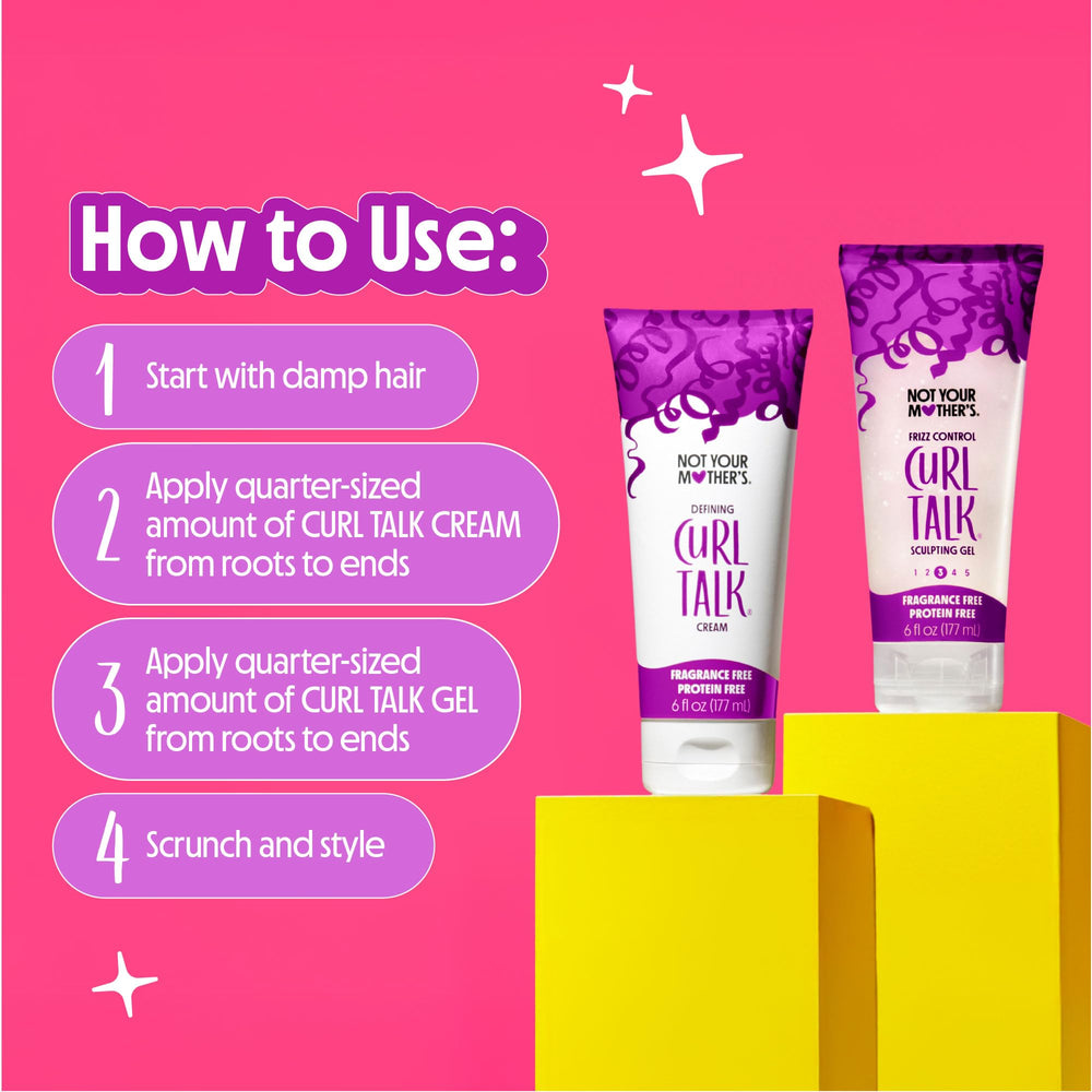 Not Your Mother's smoothing texture shot emphasizes shine and moisture retention for natural curls