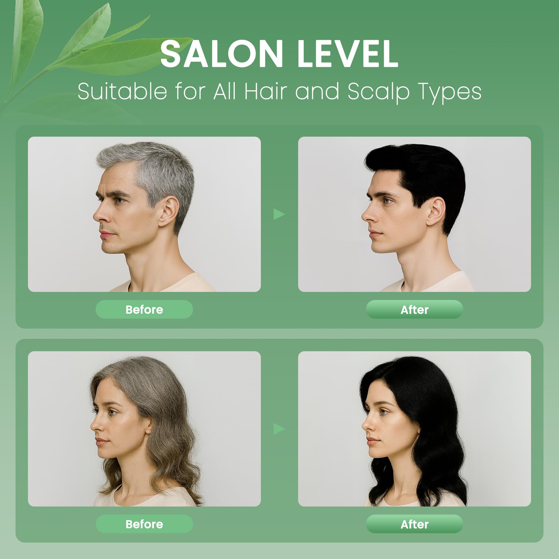 Nova DYE Shampoo lather demonstrates quick, salon-quality cleansing and color.