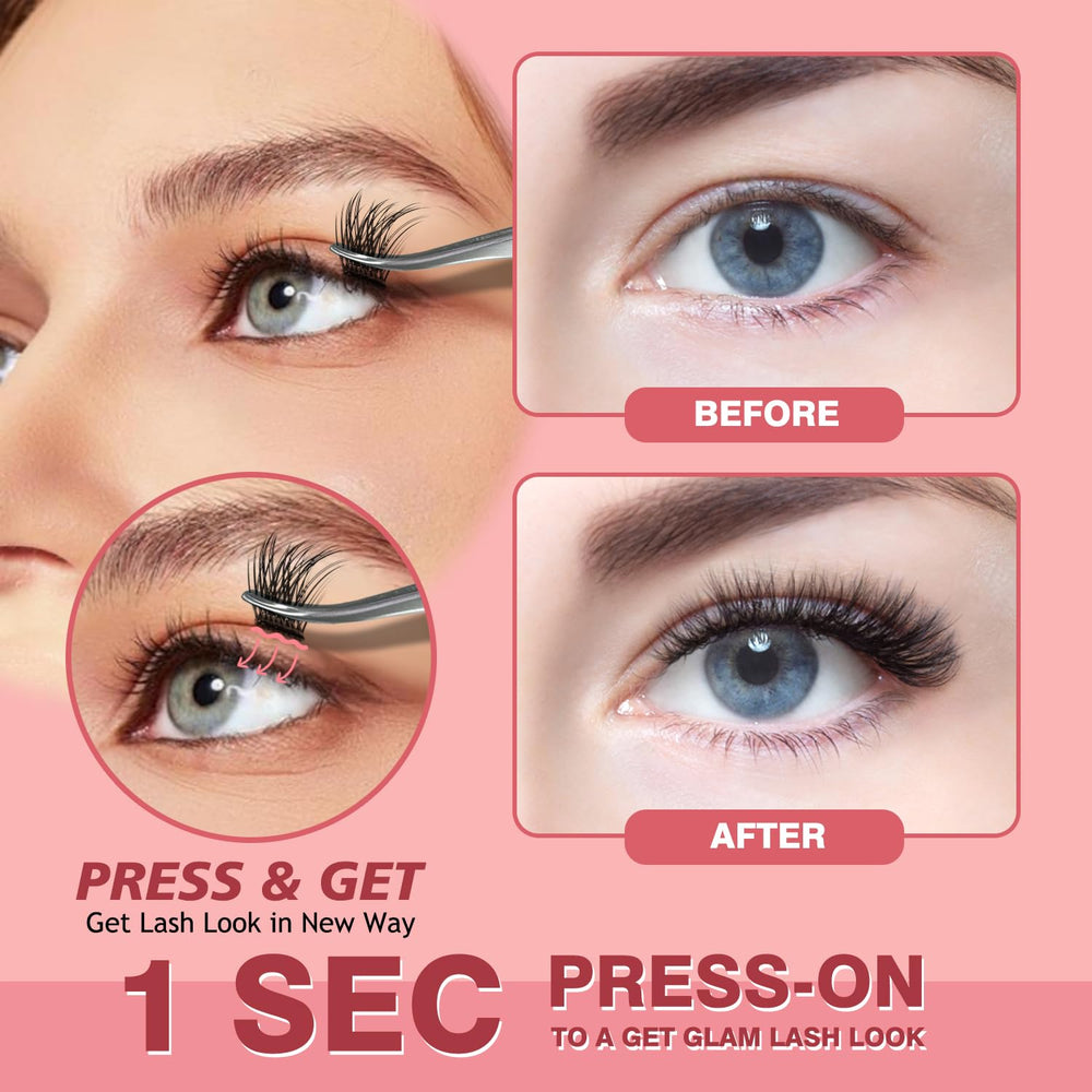 NovaBeryl 8-16mm mixed-length lashes for natural to dramatic looks.