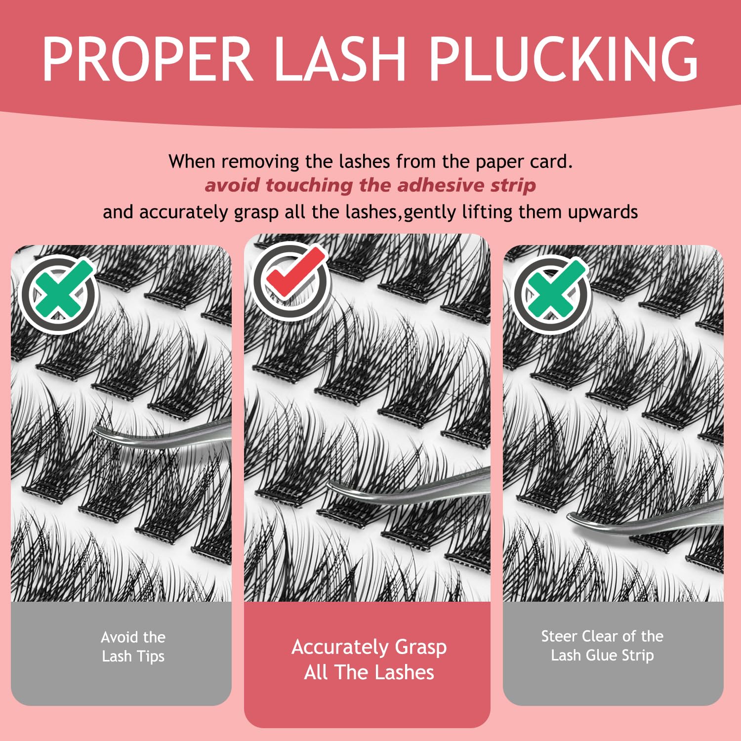 NovaBeryl reusable lash clusters designed for gentle reuse.
