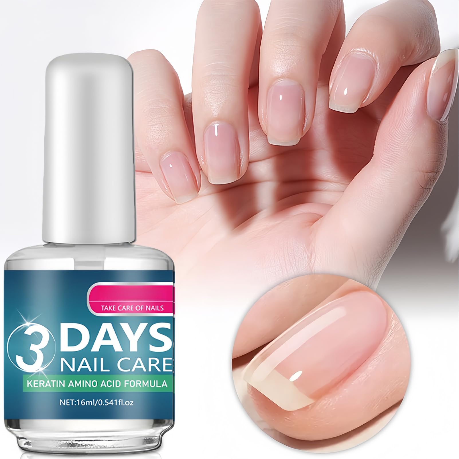 NovaCharm daily nail care routine setup with clear, lightweight gloss.