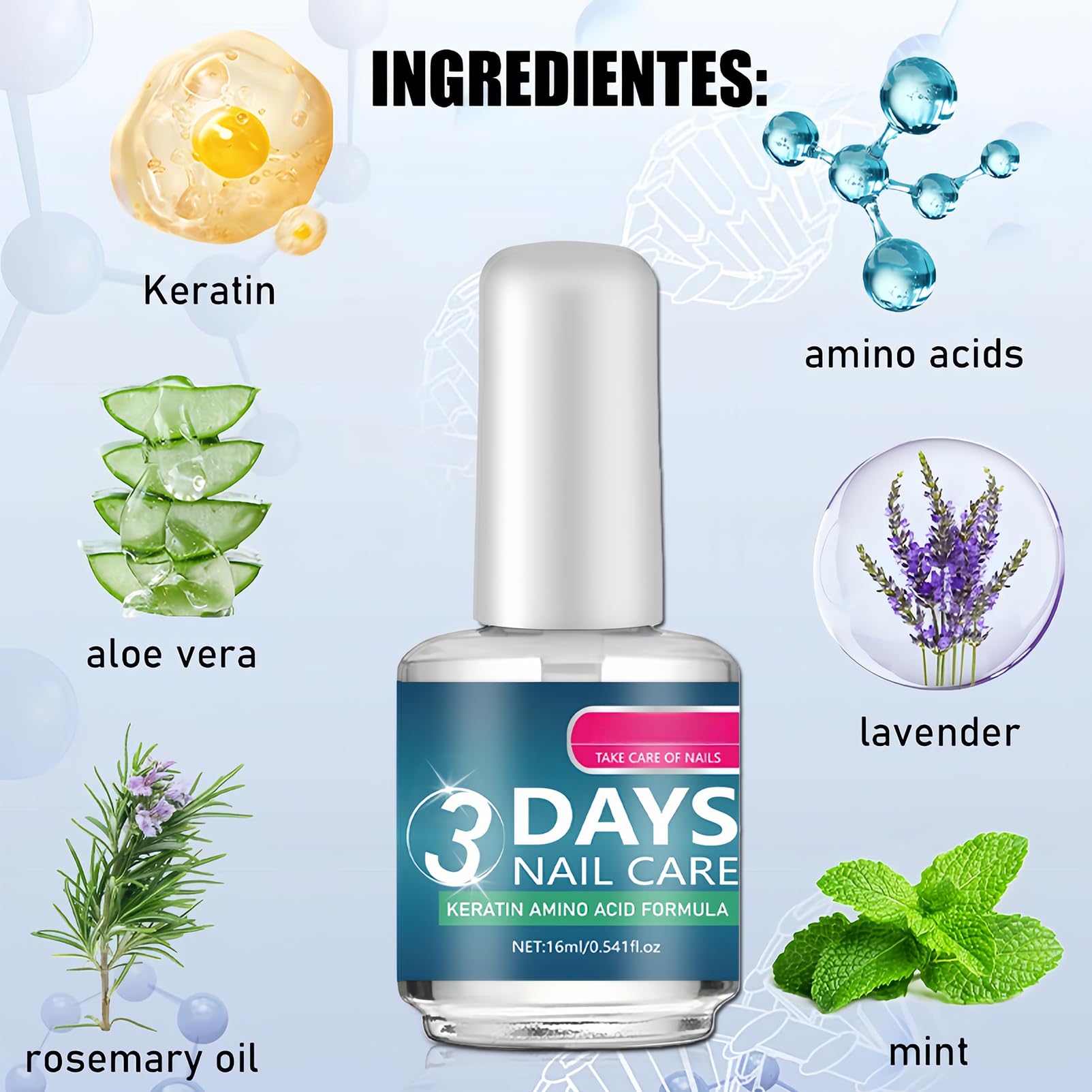 NovaCharm keratin nail oil applicator applying conditioning to nails.