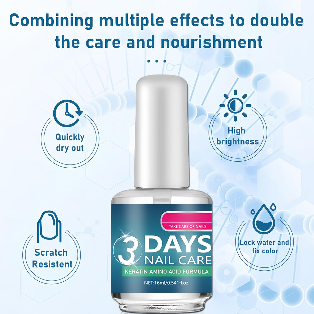 NovaCharm quick-dry formula applied without lamp, ideal for busy mornings.