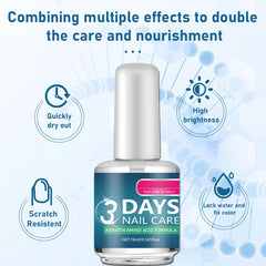 NovaCharm quick-dry formula applied without lamp, ideal for busy mornings.