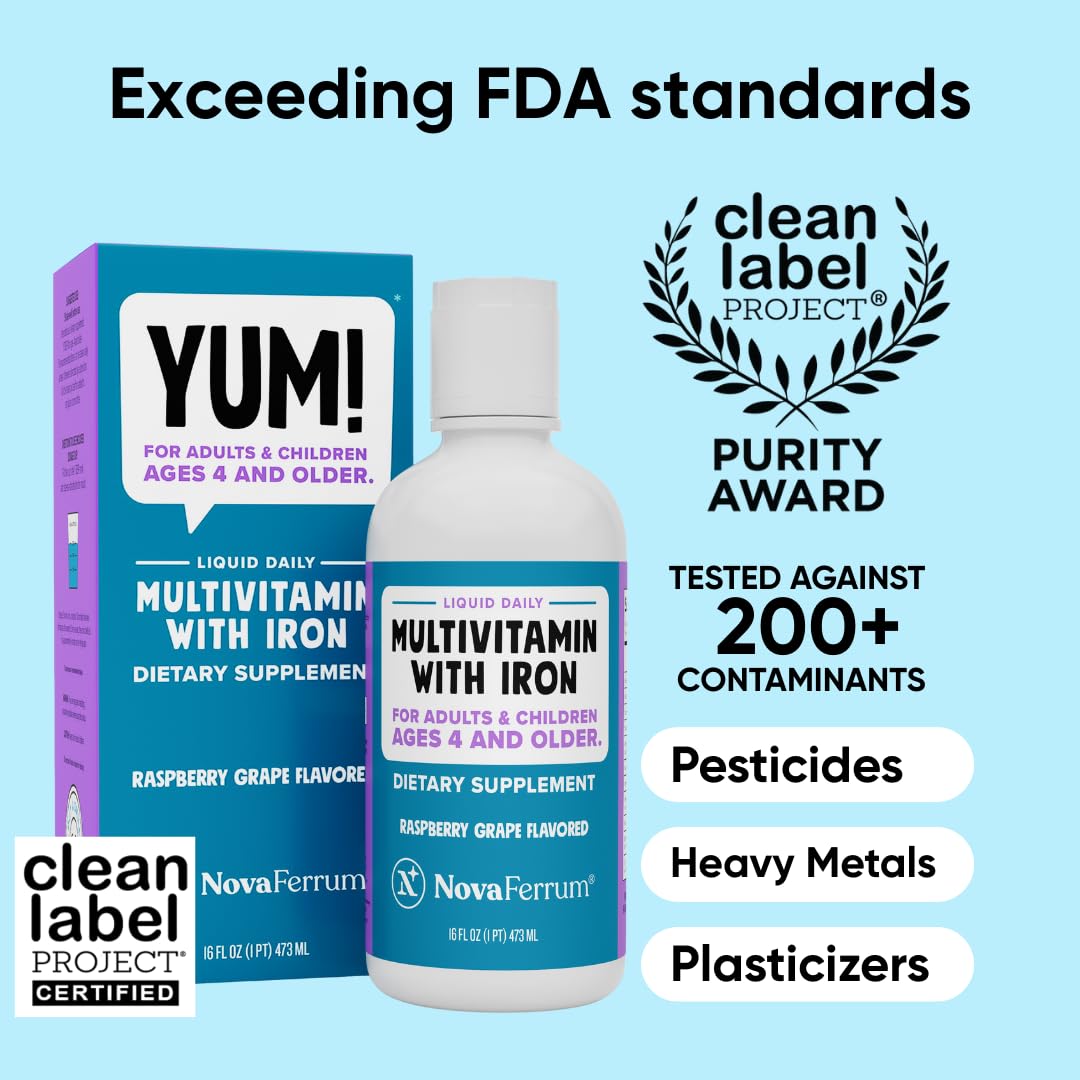 NovaFerrum Yum mix with juice option for easy, kid-friendly serving.