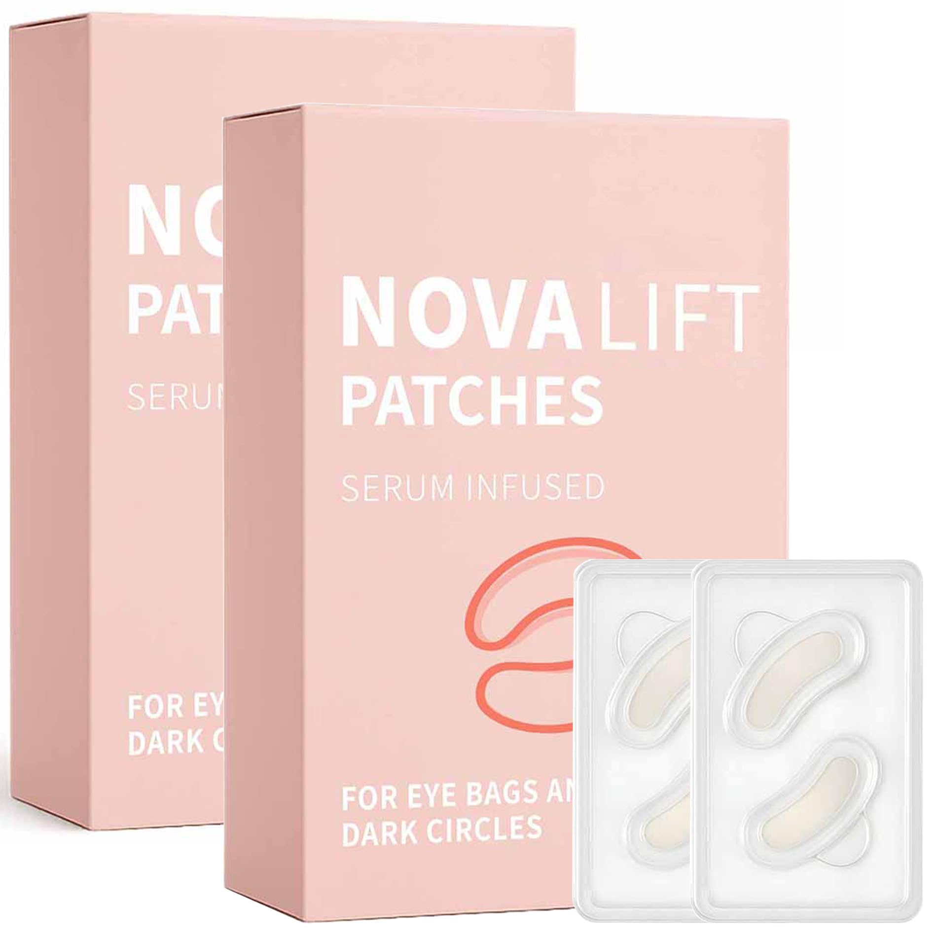NOVALIFT Eye Patches packaging, a convenient skincare option for busy days.