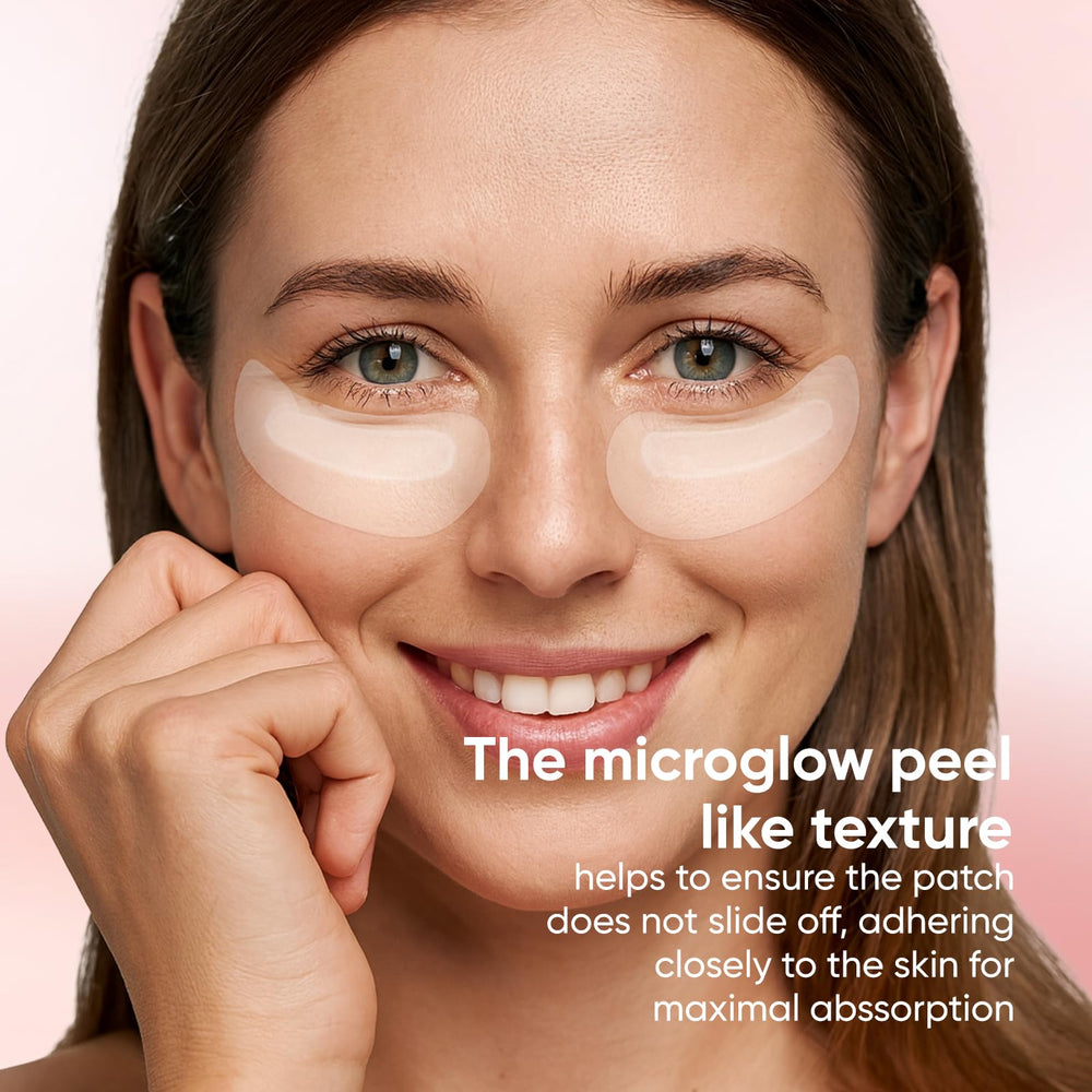 NOVALIFT MicroGlow Eye Patches after-use skin looks refreshed and smoother.
