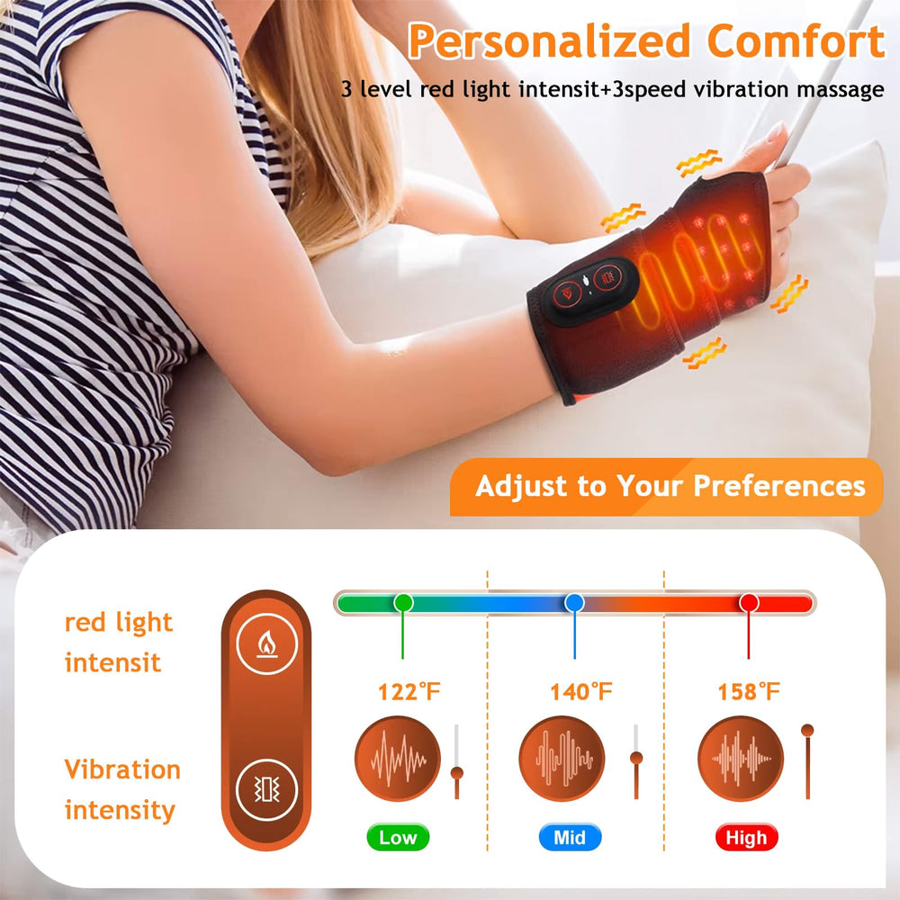 Novalume cordless wrist massager charging port demonstrates USB-C power convenience
