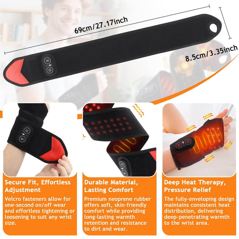 Novalume velvet-soft wrap fits wrists comfortably for extended use
