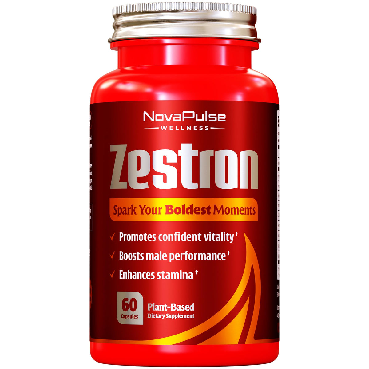 NovaPulse Wellness male enhancement bottle showing performance support for ready moments