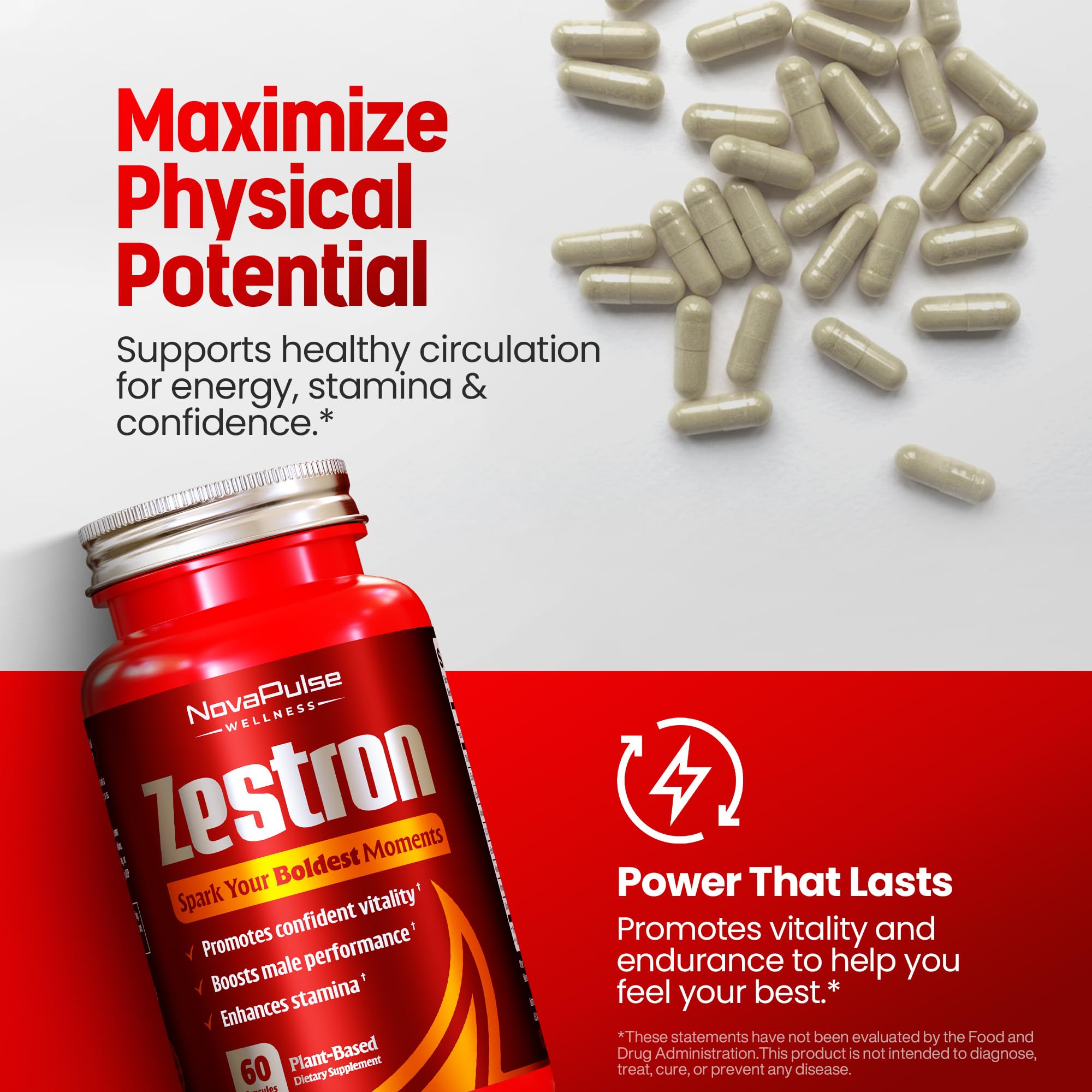NovaPulse Wellness packaging hero with premium bottle for immediate action