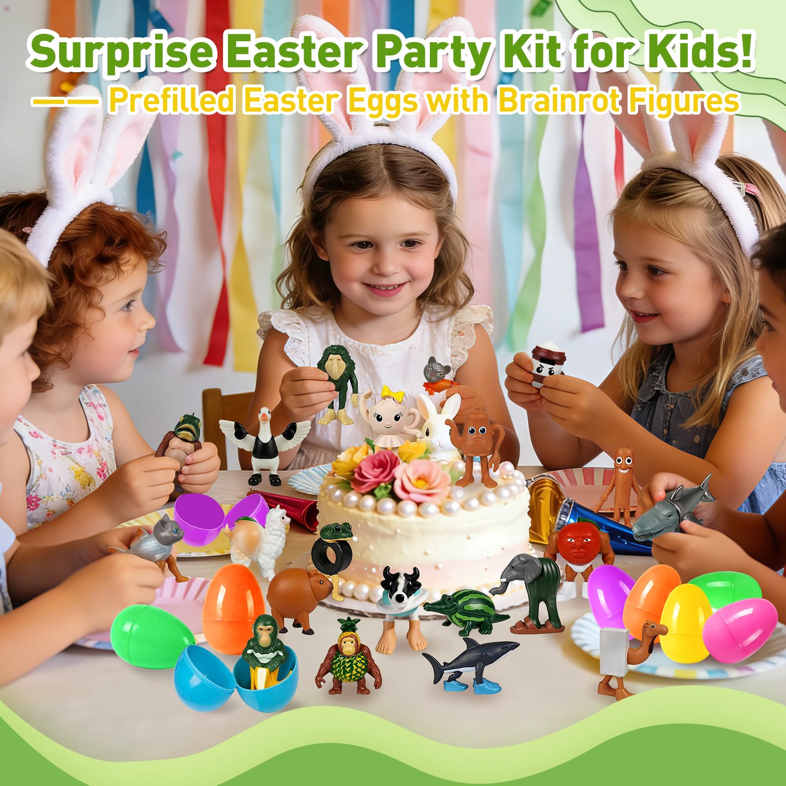 NOVASPORT brainrot egg fillers for vibrant Easter baskets and celebrations