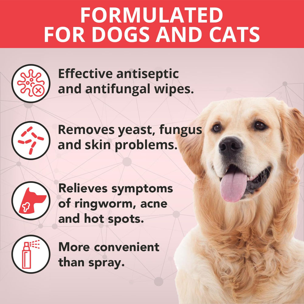 NOVEHA XL pet wipes clean facial folds gently