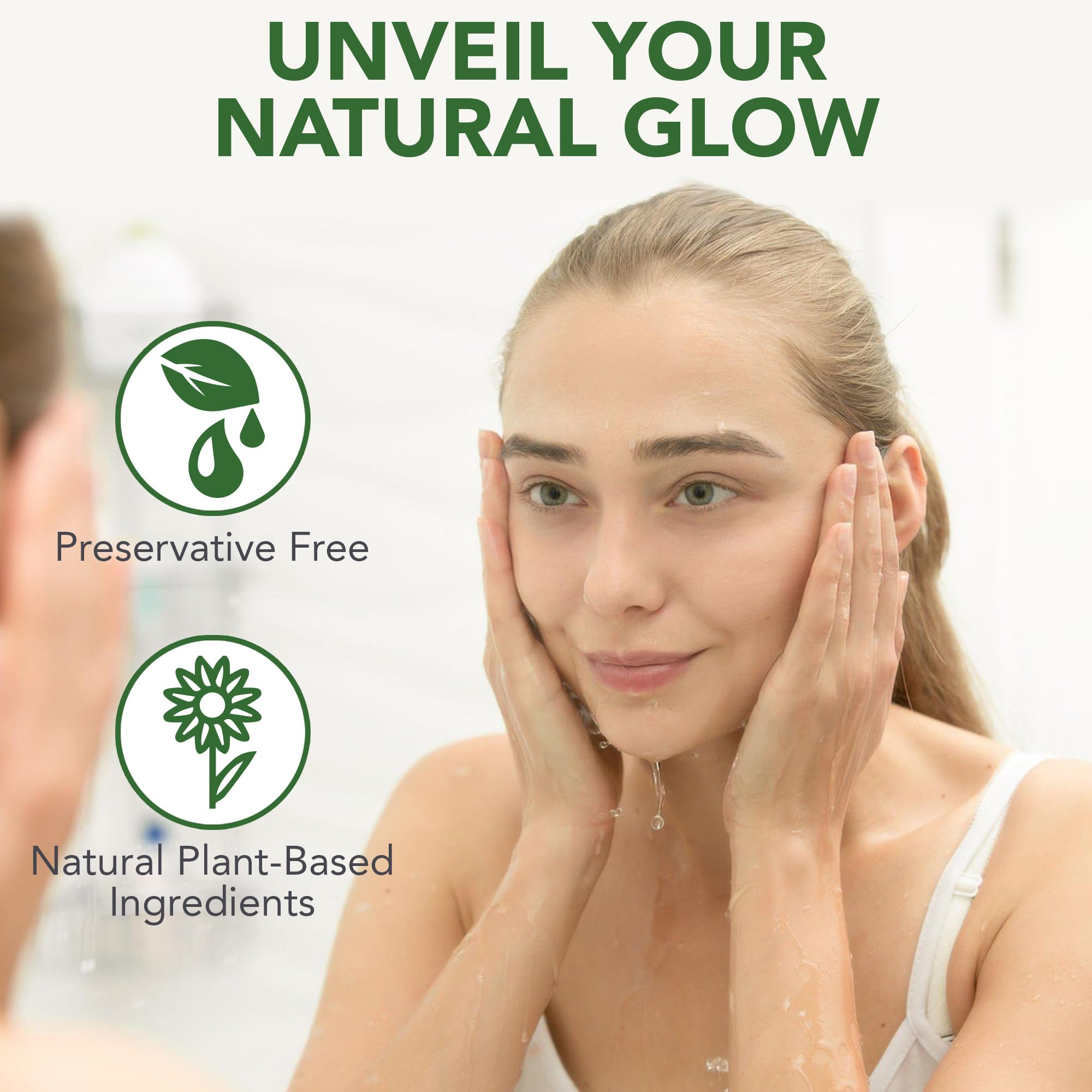 NOVEHA Daily-use imagery conveys a gentle, simple eye care routine for busy days.