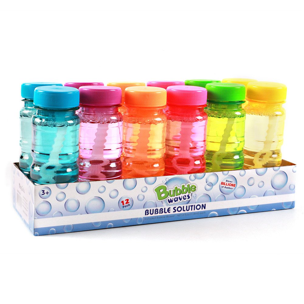 Novelinks Big Bubble Bottle 4oz for outdoor play with vibrant bubbles.