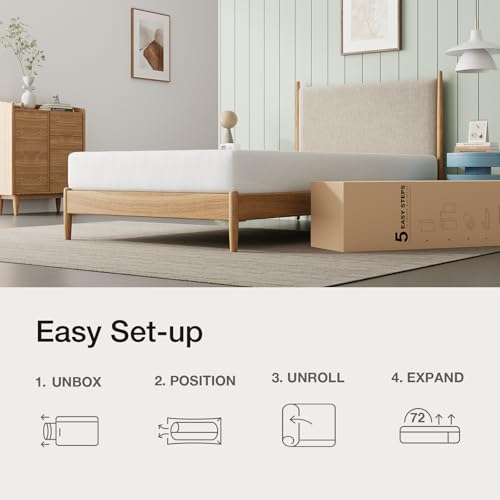 Novilla easy setup and 72-hour reshape reminder on packaging display