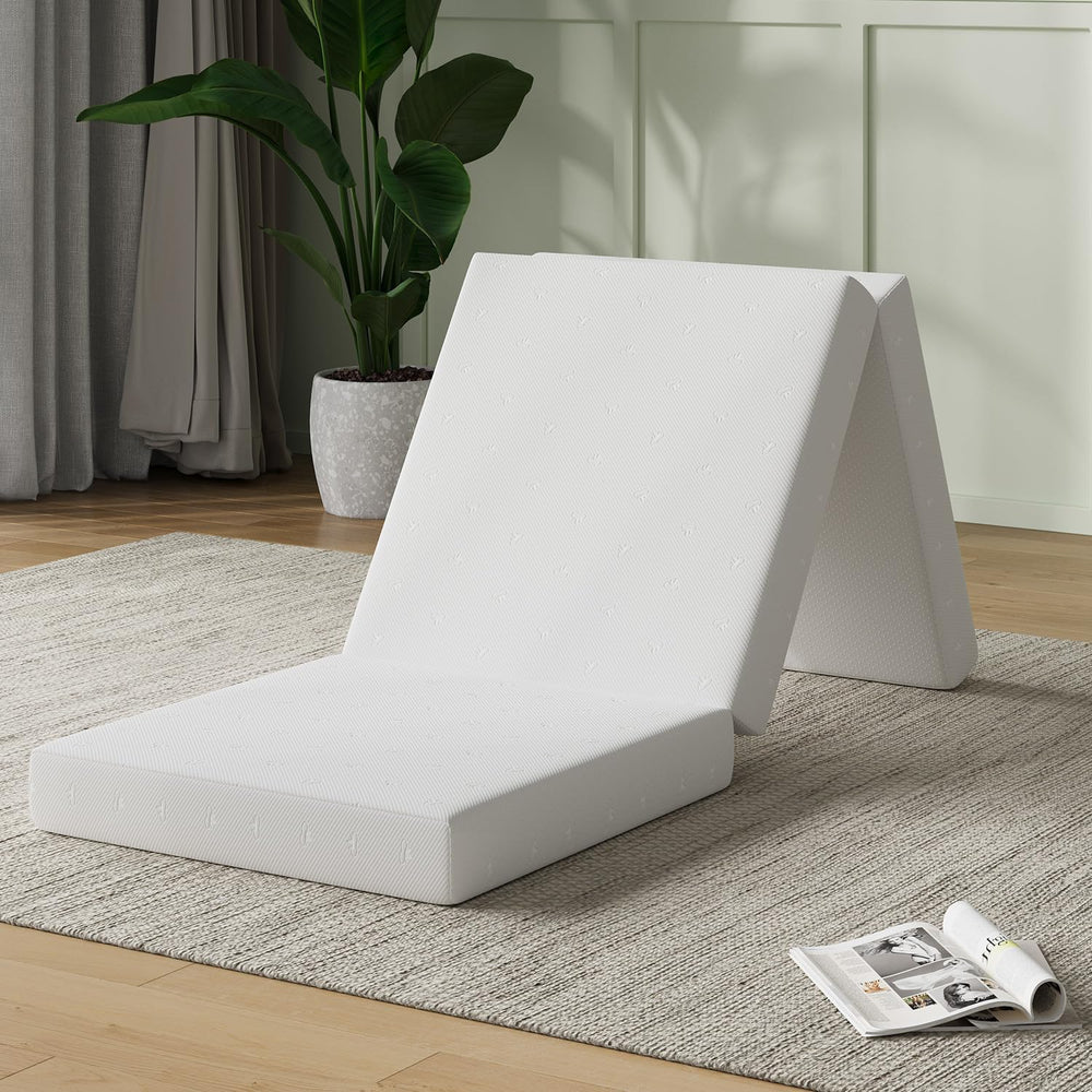 Novilla foldable mattress with cloud design cover for cooling comfort on the go