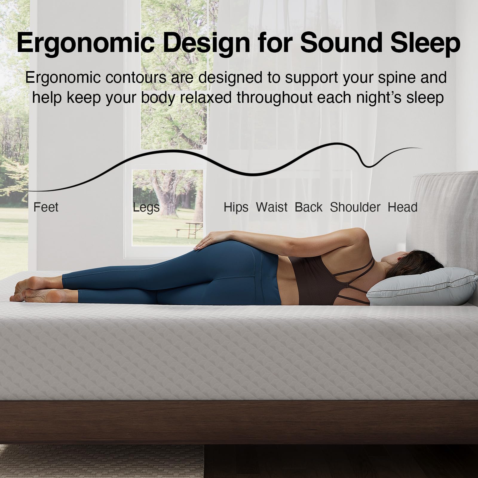 Novilla natural-fiber-infused-foam absorbs moisture for a cooler sleep surface