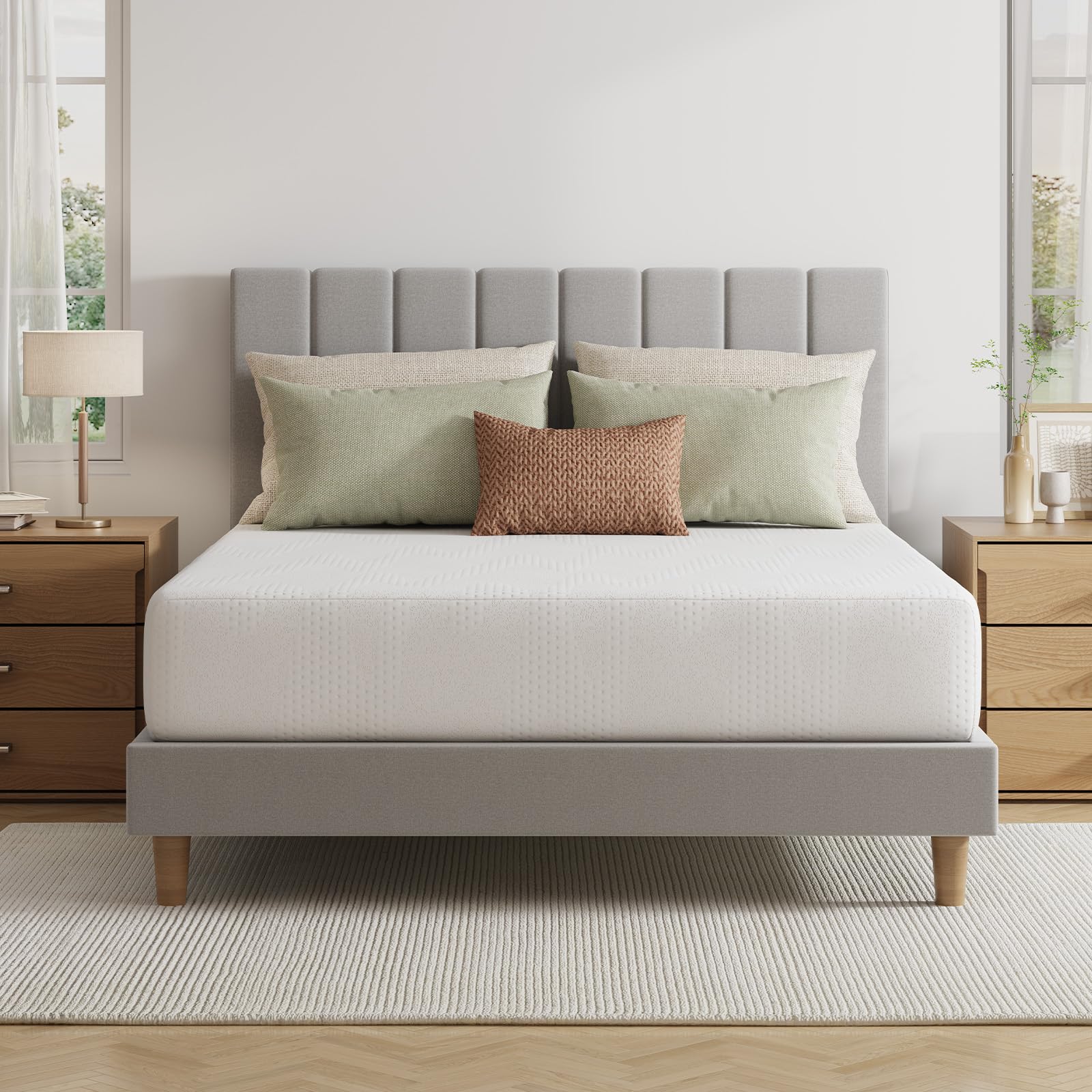 Novilla twin 10in gel memory foam core delivers cooling comfort and support