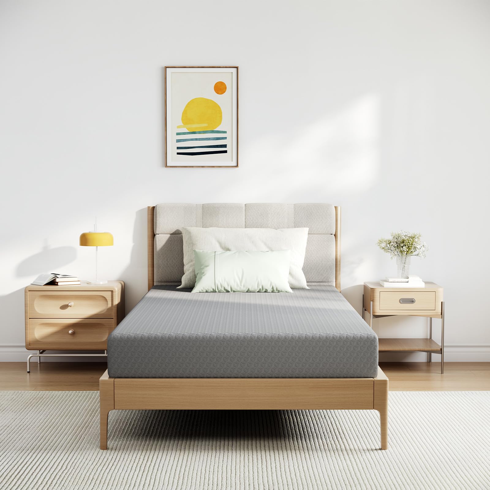 Novilla twin kids mattress with cooling gel layer for refreshing sleep